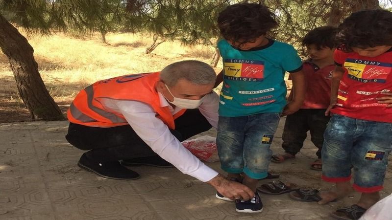 Ankara Pursaklar Belediyesi toplanan insani yardımları, Şanlıurfa’da bulunan Suriyeli vatandaşlara ulaştırdı 3